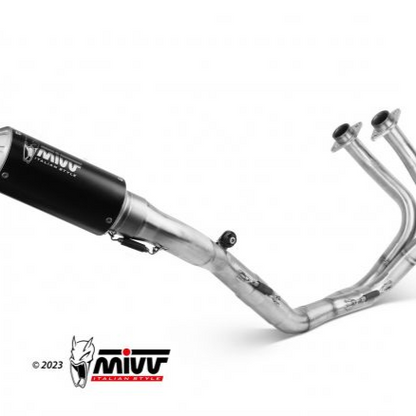 SISTEMA COMPLETO MIVV POWER STEEL MK3 ACERO NEGRO YAMAHA MT-03 2016-2024 