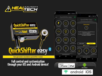 Cambio rápido electrónico Wi-Fi HEALTECH para BMW R 1250 GS/ADV 2019-2024 