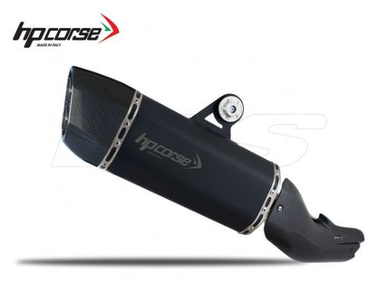 SILENCIADOR HP CORSE SP-3 CARBONO CORTO ACERO NEGRO BMW R 1250 GS 2018-2023 
