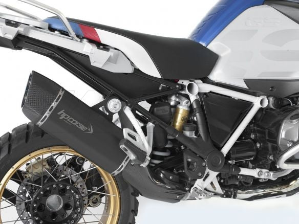 SILENCIADOR HP CORSE SP-3 CARBONO CORTO ACERO NEGRO BMW R 1250 GS 2018-2023 