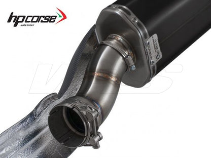 SILENCIADOR HP CORSE SP-3 CARBONO CORTO ACERO NEGRO BMW R 1250 GS 2018-2023 