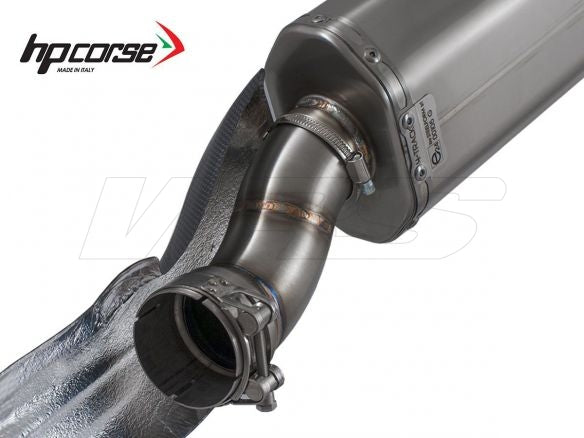 SILENCIADOR HP CORSE SP-3 CARBONO CORTO ACERO ESCARCHADO BMW R 1250 GS 2018-2023 