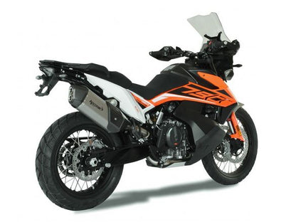 SILENCIADOR HP CORSE SPS CARBONO CORTO ACERO ESCARCHADO KTM ADVENTURE 790 R RALLY 2019-2024 
