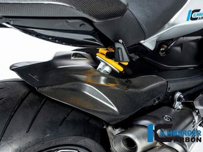GUARDABARROS TRASERO DE CARBONO BRILLANTE ILMBERGER DUCATI DIAVEL V4 2023-2024 