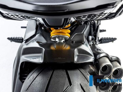 GUARDABARROS TRASERO DE CARBONO BRILLANTE ILMBERGER DUCATI DIAVEL V4 2023-2024 