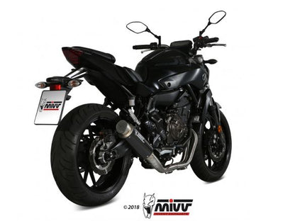 SISTEMA DE ESCAPE COMPLETO MIVV 2x1 CARBONO GP PRO YAMAHA MT-07 / FZ-07 2021-2024 