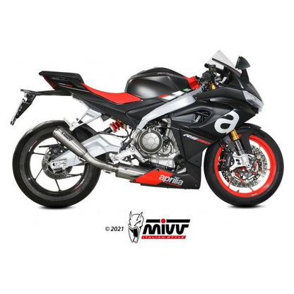 Sistema de escape completo MIVV X-M1 de titanio alto para Aprilia RS 660 (2020-2024)