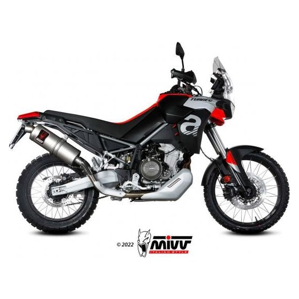 SILENCIADOR MIVV DAKAR DE ACERO INOXIDABLE HOMOLOGADO EURO5 APRILIA TUAREG 660 2022-2024 