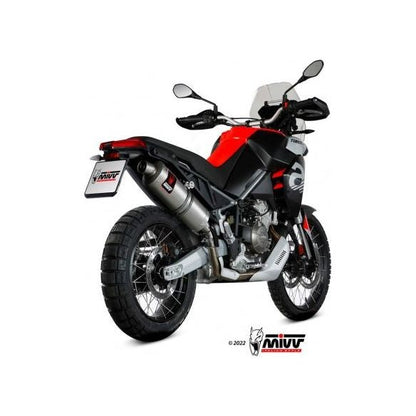 SILENCIADOR MIVV DAKAR DE ACERO INOXIDABLE HOMOLOGADO EURO5 APRILIA TUAREG 660 2022-2024 
