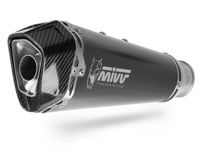 SILENCIADOR MIVV DELTA RACE NEGRO DE ACERO INOXIDABLE KTM 990 DUKE 2024 