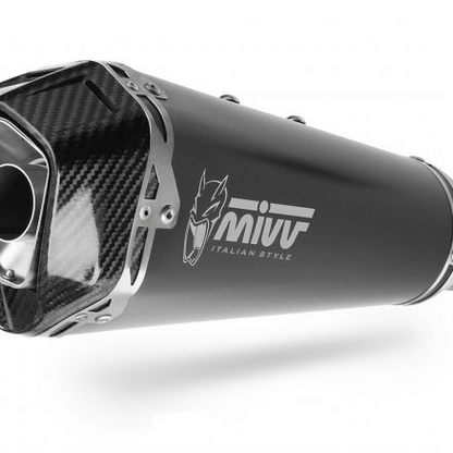 SILENCIADOR MIVV DELTA RACE NEGRO DE ACERO INOXIDABLE KTM 990 DUKE 2024 