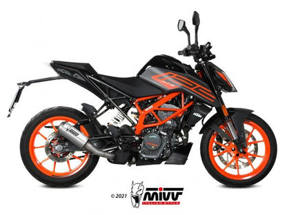 SILENCIADOR DE ACERO INOXIDABLE MIVV MK3 SLIP-ON KTM DUKE 125 2021-2023 