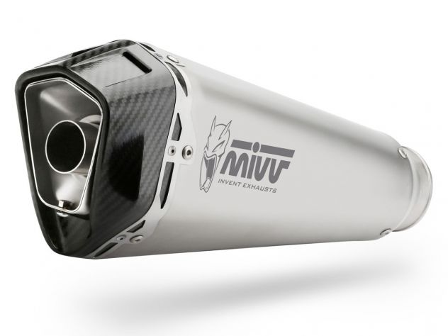 SILENCIADOR MIVV SLIP-ON DELTA RACE ACERO CARBONO KAWASAKI Z H2 2020-2024 