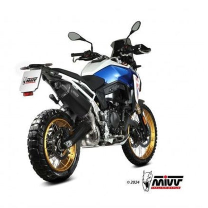 Silenciador de escape MIVV Speed Edge de acero inoxidable negro para BMW F 900 GS 2024