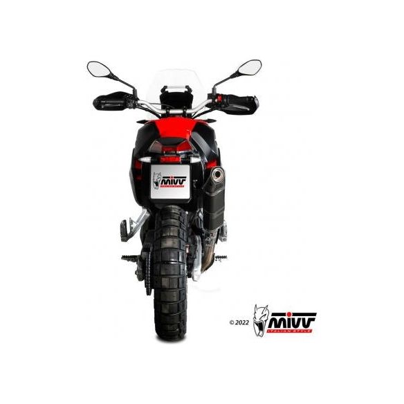 SILENCIADOR MIVV SPEED EDGE ACERO NEGRO APRILIA TUAREG 660 2022-2024 