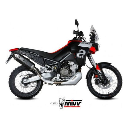 SILENCIADOR MIVV SPEED EDGE ACERO NEGRO APRILIA TUAREG 660 2022-2024 