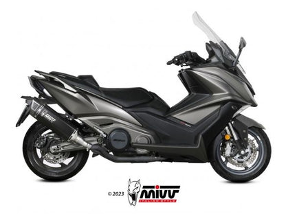 SILENCIADOR MIVV SR-1 DE ACERO INOXIDABLE NEGRO KYMCO AK 550 2021-2024