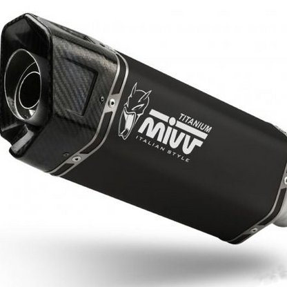 SILENCIADOR DE TITANIO NEGRO MIVV SR-1 TRIUMPH SPEED TRIPLE 1200 RR/RS 2021-2024