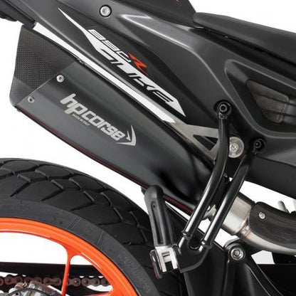 SILENCIADOR EVOXTREME 310 HP CORSE NEGRO ACERO SATINADO KTM DUKE 890 R 2020-2023 