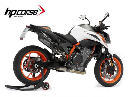 SILENCIADOR EVOXTREME 310 HP CORSE NEGRO ACERO SATINADO KTM DUKE 890 R 2020-2023 