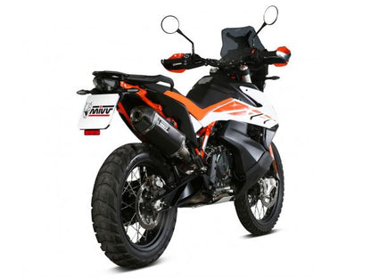 SILENCIADOR MIVV SPORT SPEED EDGE ACERO NEGRO KTM 790 ADVENTURE / R 2019-2024 
