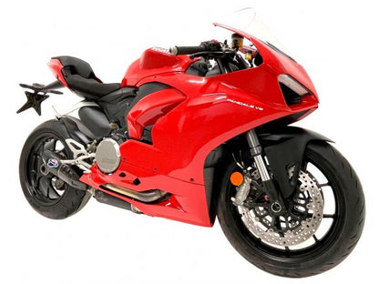SISTEMA DE ESCAPE LATERAL COMPLETO TERMIGNONI + UPMAP ACERO TITANIO DUCATI STREETFIGHTER V2 