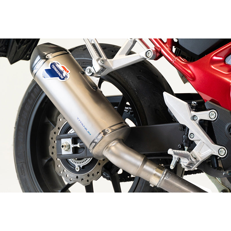 Hornet 750 de acero sin cordones aprobado por Termignoni